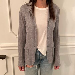 majestic filatures paris light shirt/blazer in grey size 1